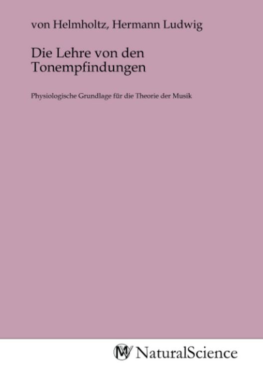 Produktbild: Die Lehre von den Tonempfindungen