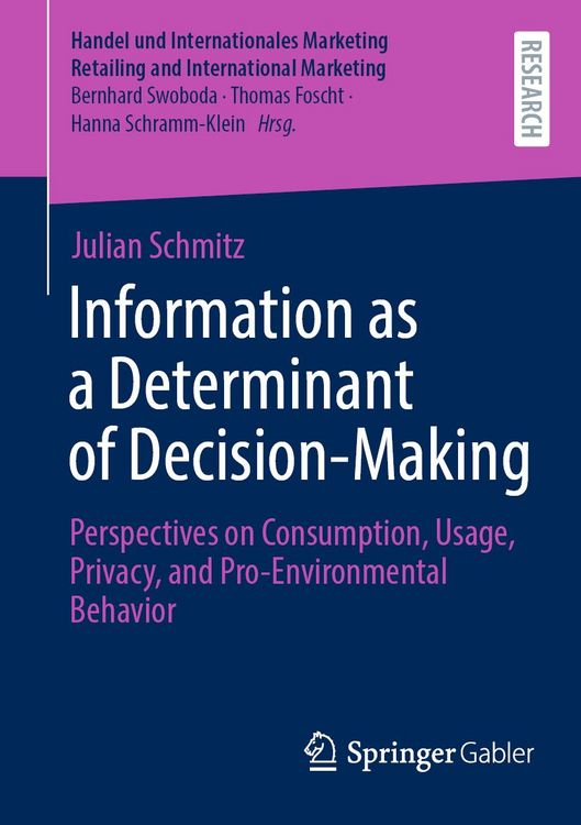 Produktbild: Information as a Determinant of Decision-Making