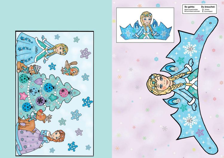 Produktbild: Das Ausschneide-Bastelbuch &ndash; Funkelnder Winterzauber