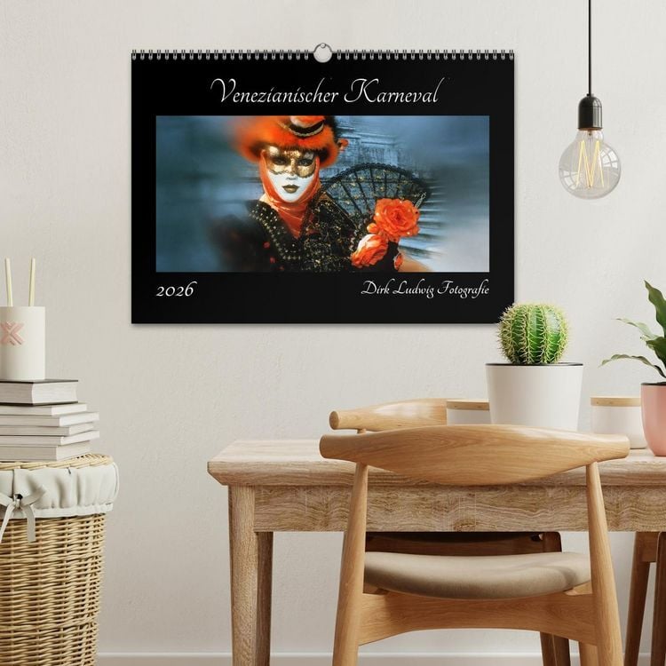 Produktbild: Venezianischer Karneval (Wandkalender 2026 DIN A3 quer), CALVENDO Monatskalender
