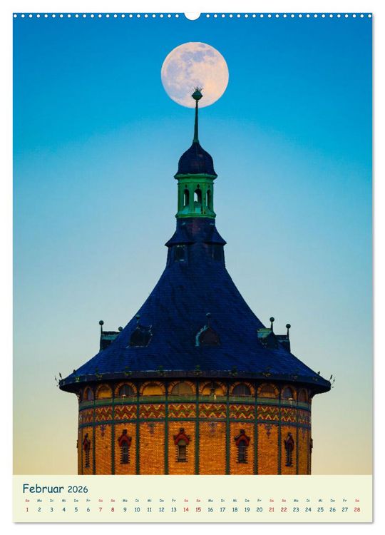 Produktbild: Halle/Saale - Meine Stadt im Licht (Wandkalender 2026 DIN A2 hoch), CALVENDO Monatskalender