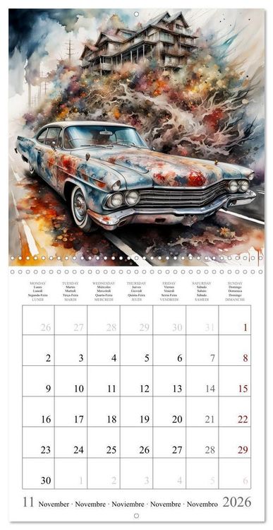 Produktbild: Beauty on wheels (Wall Calendar 2026 12 &times; 12 Inch) CALVENDO 12 Month Wall Calendar