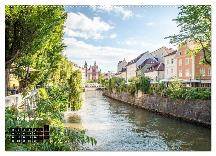 Produktbild: Gr&uuml;nes Slowenien (hochwertiger Premium Wandkalender 2026 DIN A2 quer), Kunstdruck in Hochglanz