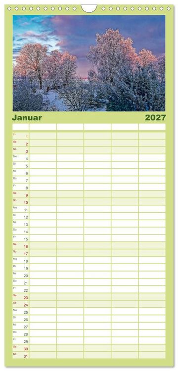 Produktbild: Familienplaner 2027 - Hamburg: Vier- und Marschlande mit 5 Spalten (Wandkalender, 21 x 45 cm) CALVENDO
