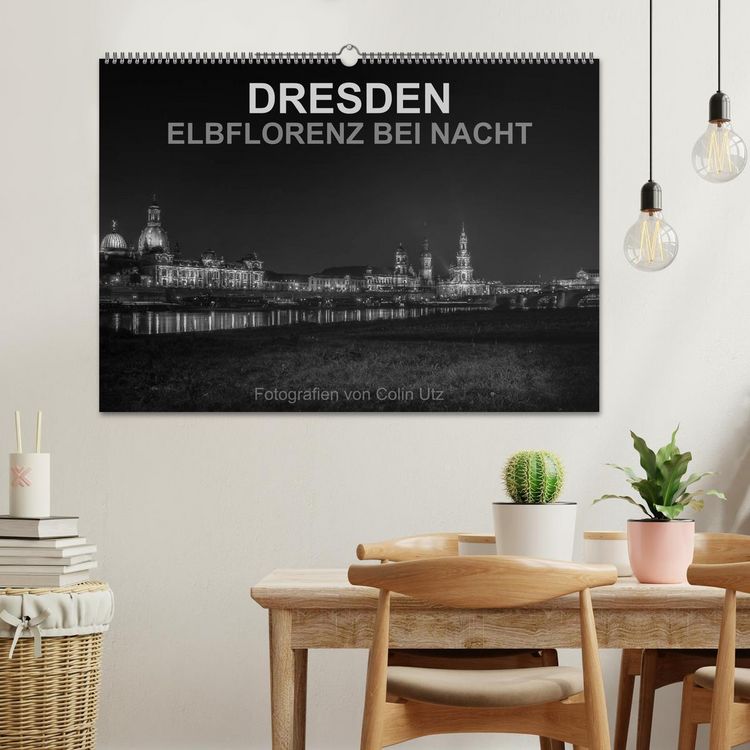 Produktbild: Dresden - Elbflorenz bei Nacht (Wandkalender 2026 DIN A2 quer), CALVENDO Monatskalender