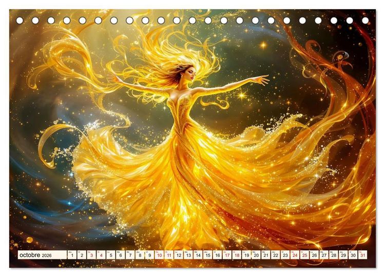 Produktbild: &Eacute;l&eacute;gance captivante (Calendrier de bureau 2026 DIN A5 vertical), CALVENDO calendrier mensuel