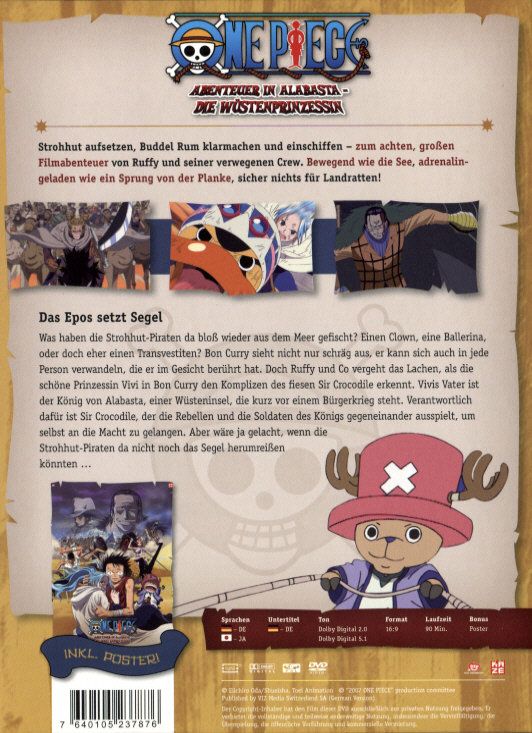 Produktbild: One Piece - 8. Film: Abenteuer in Alabasta - Die W&uuml;stenprinzessin [LE]