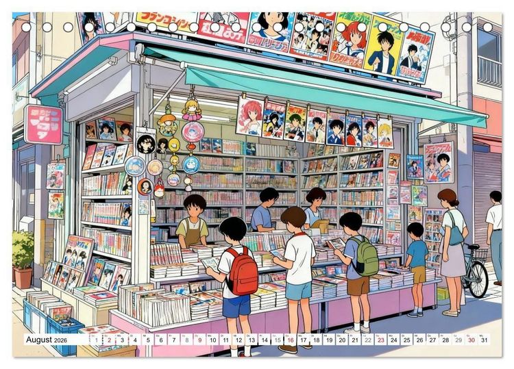 Produktbild: Zeitreise nach Tokio (Tischkalender 2026 DIN A5 quer), CALVENDO Monatskalender