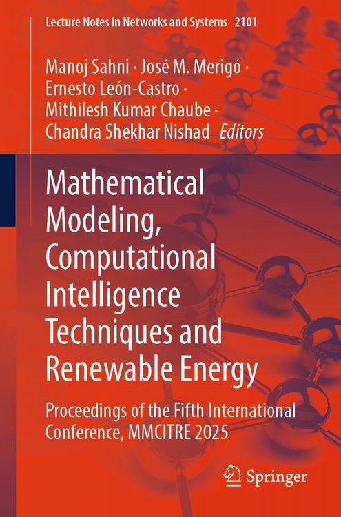 Produktbild: Mathematical Modeling, Computational Intelligence Techniques and Renewable Energy