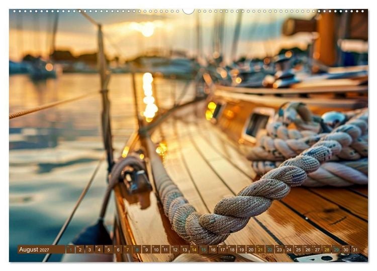 Produktbild: SEGELN - unterwegs mit dem Wind (Wandkalender 2027 DIN A2 quer), CALVENDO Monatskalender