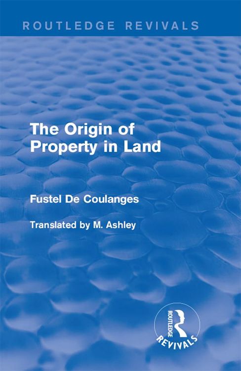 Produktbild: The Origin of Property in Land