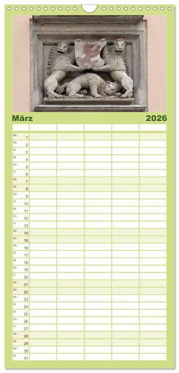 Produktbild: Familienplaner 2026 - Passau - Dreifl&uuml;ssestadt an Donau, Inn und Ilz mit 5 Spalten (Wandkalender, 21 x 45 cm) CALVENDO