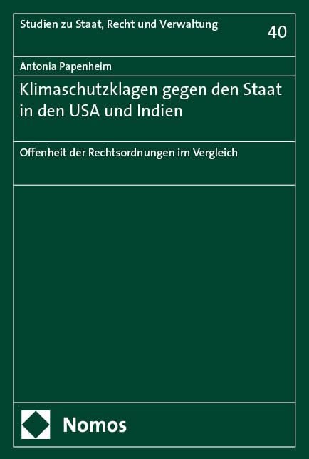 Produktbild: Klimaschutzklagen gegen den Staat in den USA und Indien