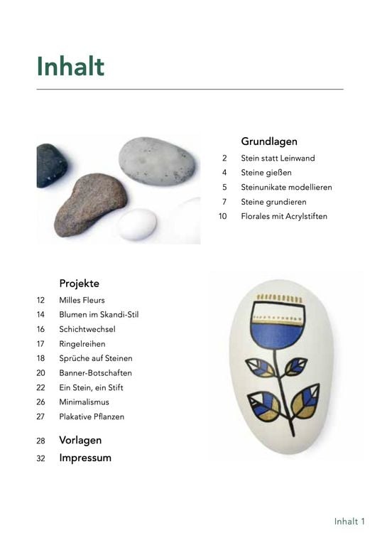 Produktbild: Kreativ-Set: Sag's mit Blumen - Florale Botschaften auf Steinen. Mit Anleitungsbuch und Material