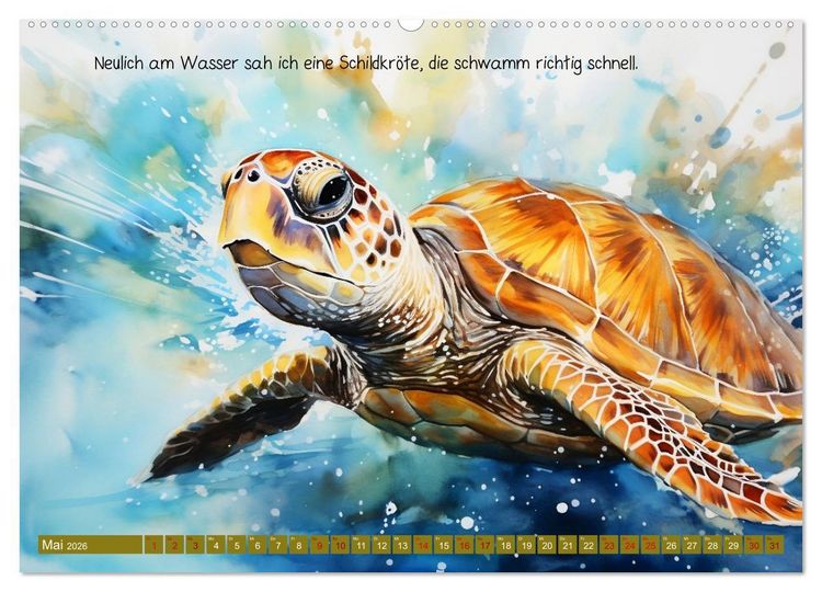 Produktbild: Neulich am Wasser (hochwertiger Premium Wandkalender 2026 DIN A2 quer), Kunstdruck in Hochglanz