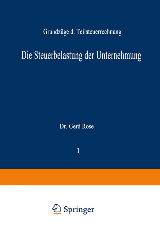 Produktbild: Die Steuerbelastung der Unternehmung