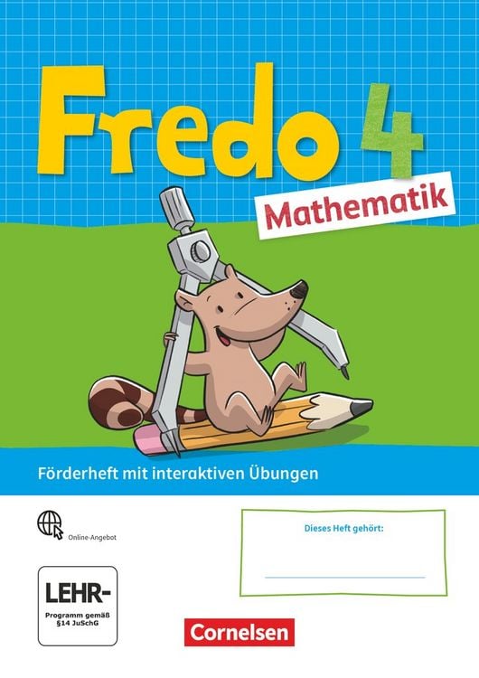 Produktbild: Fredo Mathematik 4. Schuljahr. Ausgabe A - Förderheft mit interaktiven Übungen online
