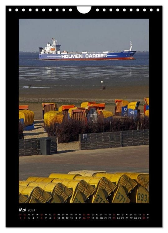 Produktbild: Cuxhaven (Wandkalender 2027 DIN A4 hoch), CALVENDO Monatskalender