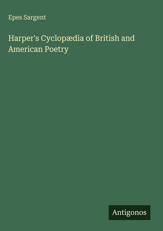 Produktbild: Harper's Cyclop&aelig;dia of British and American Poetry