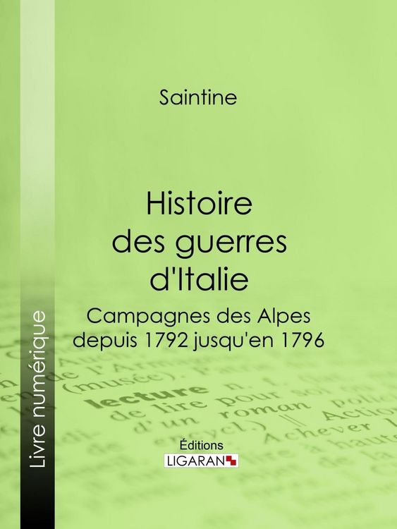 Produktbild: Histoire des guerres d'Italie