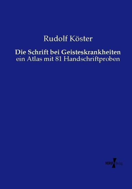 Produktbild: Die Schrift bei Geisteskrankheiten