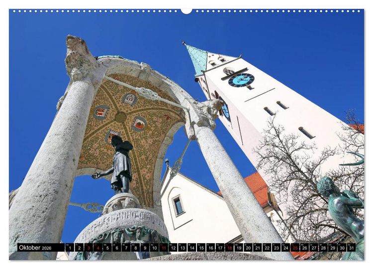 Produktbild: Kempten im Allg&auml;u, die &auml;lteste Stadt Deutschlands (Wandkalender 2026 DIN A2 quer), CALVENDO Monatskalender