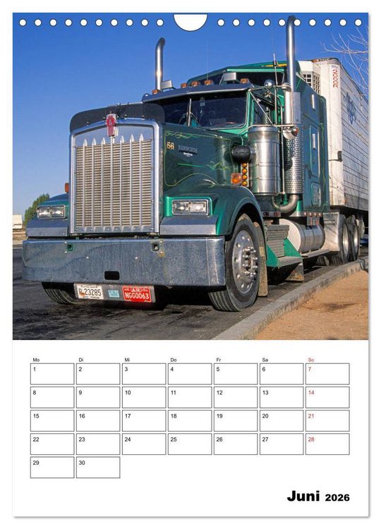Produktbild: US-Trucks ... unterwegs im amerikanischen Westen - Monatsplaner (Wandkalender 2026 DIN A4 hoch), CALVENDO Monatskalender