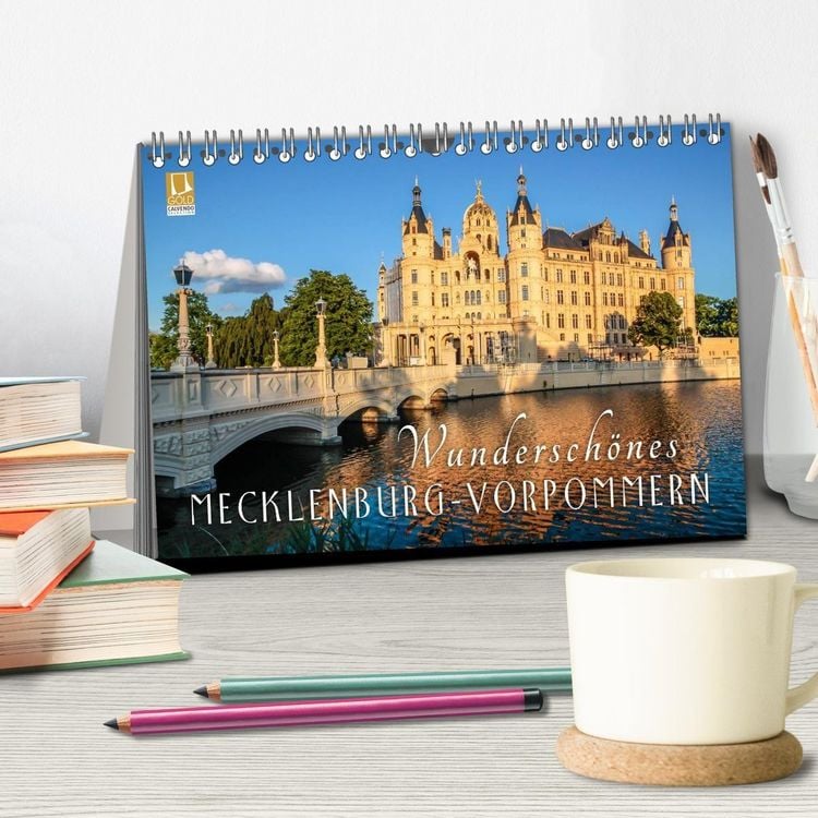 Produktbild: Wundersch&ouml;nes Mecklenburg-Vorpommern (Tischkalender 2026 DIN A5 quer), CALVENDO Monatskalender