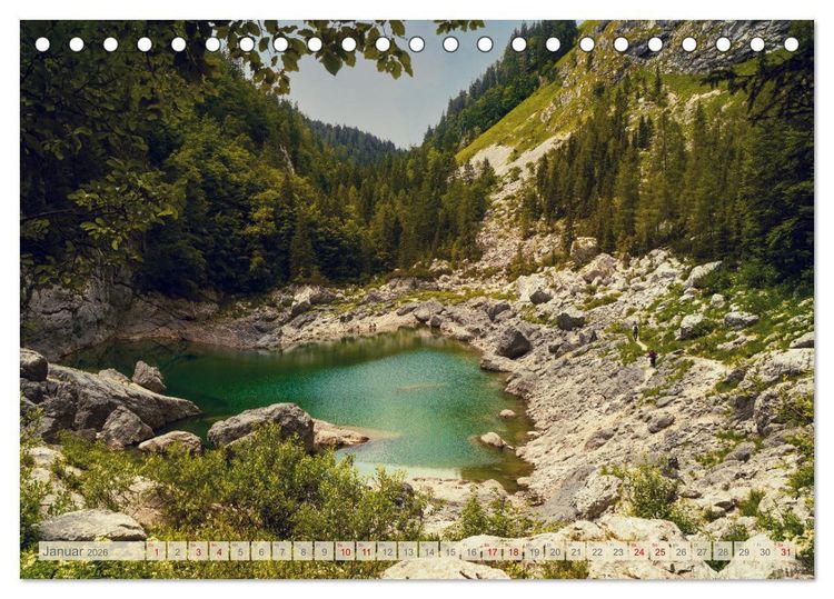 Produktbild: Slowenische Landschaften (Tischkalender 2026 DIN A5 quer), CALVENDO Monatskalender