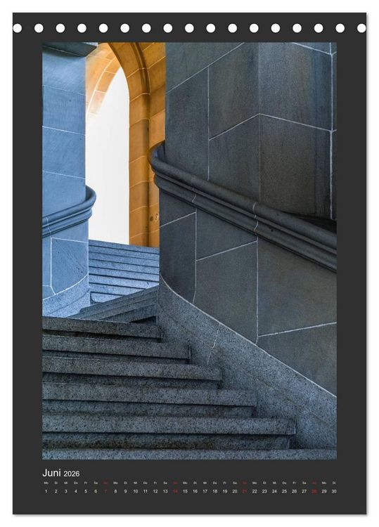 Produktbild: Plakative Architektur (Tischkalender 2026 DIN A5 hoch), CALVENDO Monatskalender