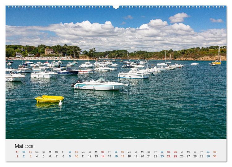 Produktbild: Cornouaille - Ein Ausflug in den S&uuml;dwesten der Bretagne (hochwertiger Premium Wandkalender 2026 DIN A2 quer), Kunstdruck in Hochglanz