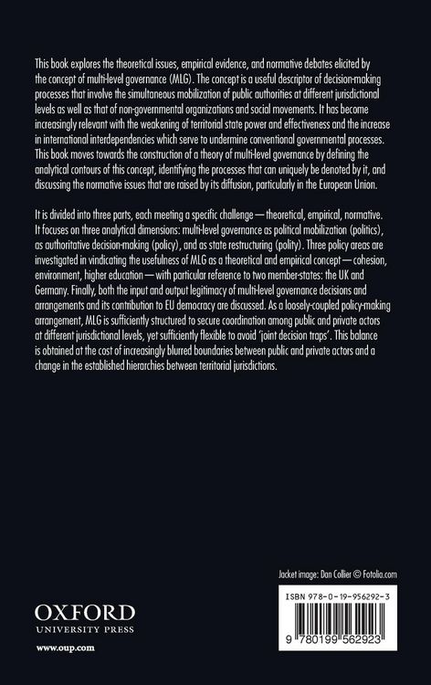 Produktbild: The Theory of Multi-Level Governance