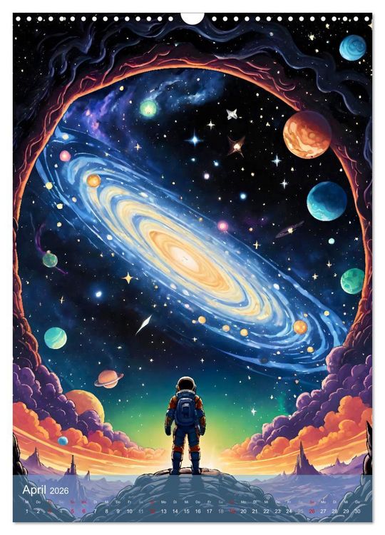 Produktbild: Weltraumtr&auml;ume (Wandkalender 2026 DIN A3 hoch), CALVENDO Monatskalender