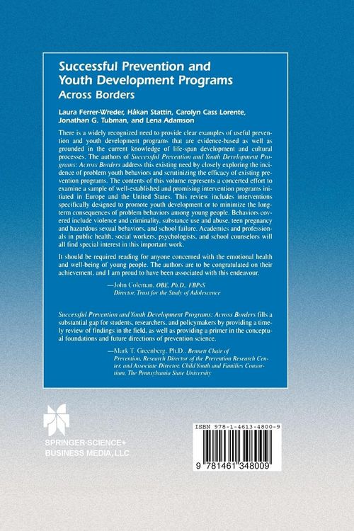 Produktbild: Successful Prevention and Youth Development Programs