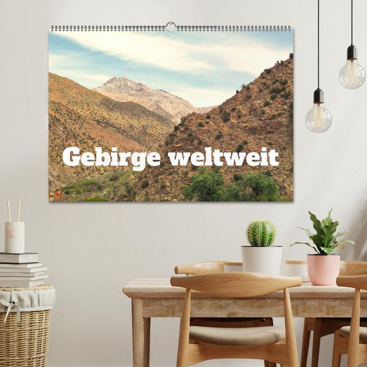 Produktbild: Gebirge weltweit (Wandkalender 2026 DIN A2 quer), CALVENDO Monatskalender
