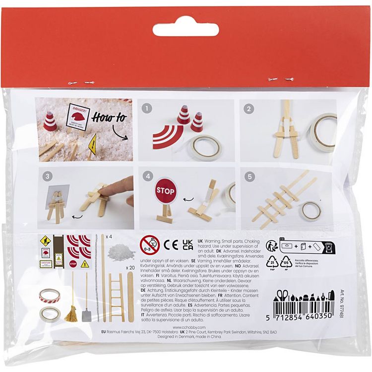 Produktbild: Baustelle, Mini-Kreativ-Set f&uuml;r Wichtelt&uuml;re