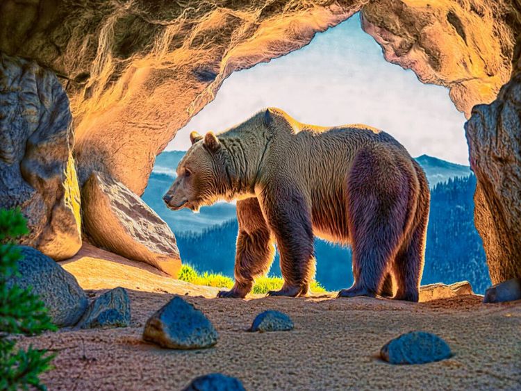 Produktbild: CALVENDO Puzzle Der H&ouml;hlenb&auml;r (Ursus spelaeus) erreichte die Gr&ouml;&szlig;e der gr&ouml;&szlig;ten heutigen B&auml;ren. | 1000 Teile Lege-Gr&ouml;&szlig;e 64x48cm Foto-Puzzle f&uuml;r gl&uuml;ckli