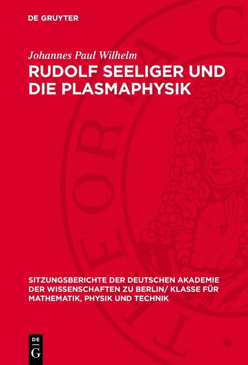 Produktbild: Rudolf Seeliger und die Plasmaphysik