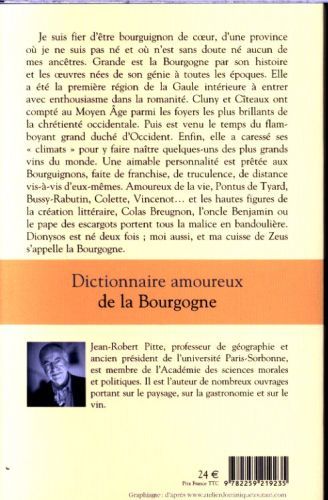 Produktbild: Dictionnaire amoureux de la Bourgogne