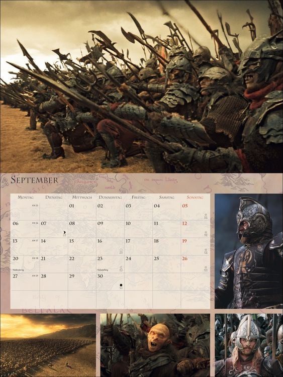 Produktbild: Der Herr der Ringe Broschur XL Kalender 2027