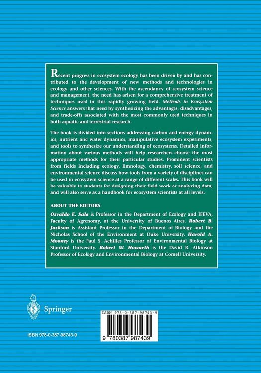 Produktbild: Methods in Ecosystem Science