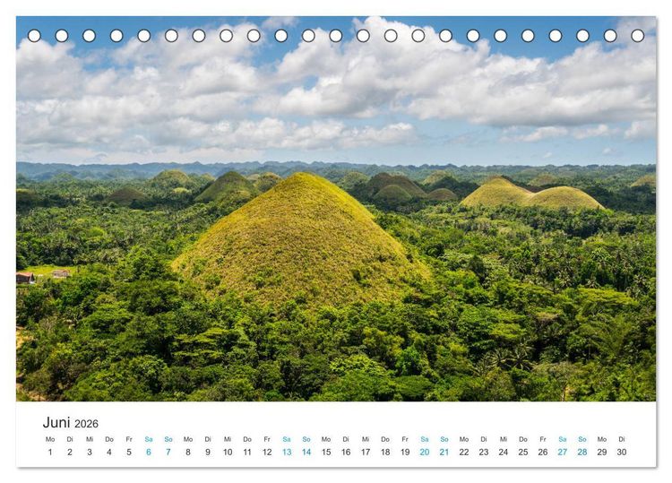 Produktbild: Philippinen - dem Paradies ganz nah (Tischkalender 2026 DIN A5 quer), CALVENDO Monatskalender