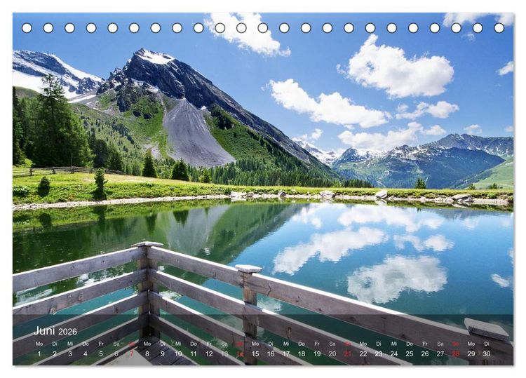 Produktbild: Traumhafte Bergwelten (Tischkalender 2026 DIN A5 quer), CALVENDO Monatskalender