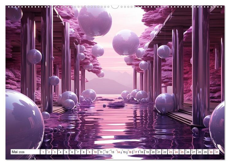 Produktbild: Illusionen aus Farben und Formen (Wandkalender 2026 DIN A2 quer), CALVENDO Monatskalender