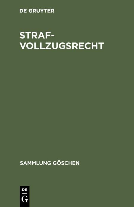 Produktbild: Strafvollzugsrecht