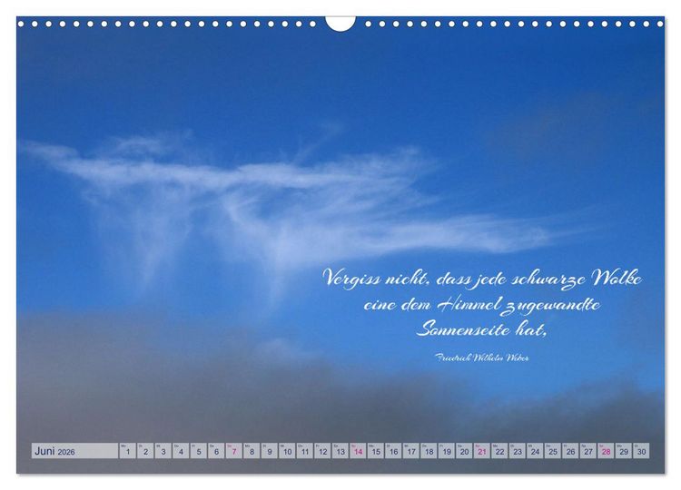 Produktbild: Die Wolken: "Schauspieler der L&uuml;fte" (Wandkalender 2026 DIN A3 quer), CALVENDO Monatskalender