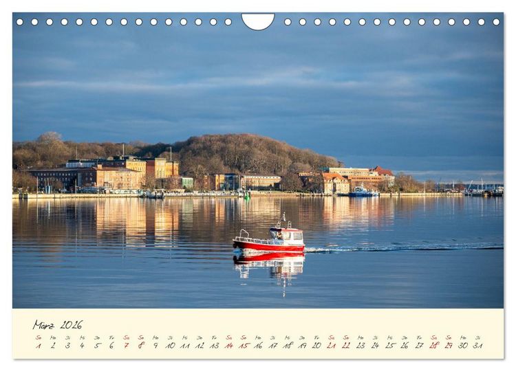 Produktbild: Kiel &ndash; Maritimes Flair im Wandel der Jahreszeiten (Wandkalender 2026 DIN A4 quer), CALVENDO Monatskalender