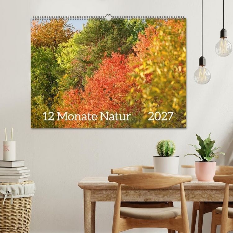 Produktbild: 12 Monate Natur (Wandkalender 2027 DIN A2 quer), CALVENDO Monatskalender