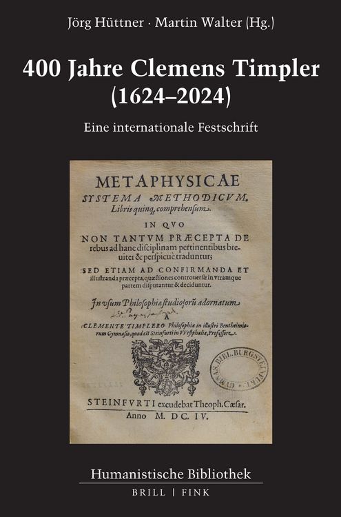 Produktbild: 400 Jahre Clemens Timpler (1624&ndash;2024)