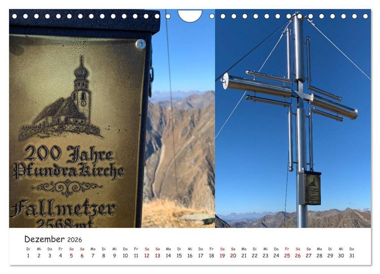 Produktbild: Bekannte und unbekannte S&uuml;dtiroler Gipfelkreuze im Detail (Wandkalender 2026 DIN A4 quer), CALVENDO Monatskalender